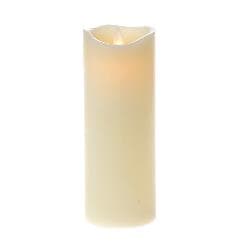 Lumanare Cream cu LED din Ceara D7.5x20cm