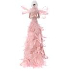 Figurina Woman Pink Feathers 23x51