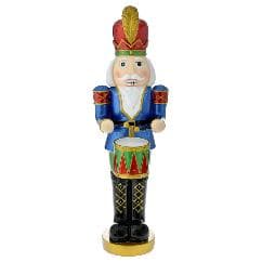 Figurina Multicolor Nutracker din Rasina cu LED 27x28x87cm