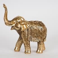 Elefant Gold din Rasina 23x10x24cm