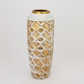 Vaza White Gold din Ceramica D13x28cm