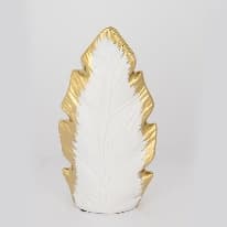 Vaza White Golden din Ceramica 16x7x30cm