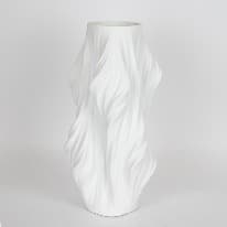 Vaza White 3D din Ceramica D16x33cm