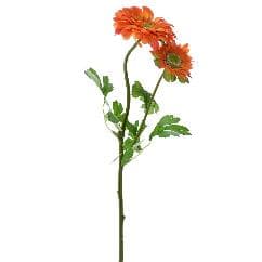 Gerbera Artificiala Portocalie 58cm