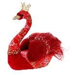 Lebada Red din Catifea 24x16x27cm