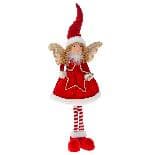 Figurina Red White Girl din Textil 24x62cmM