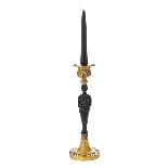 Suport pentru Lumare Black Gold din Alama 12x33cm