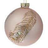 Set 4 Globrui Rose Gold Peacock din Sticla 10cm78708