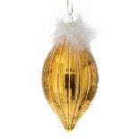 Set 6 Globuri Gold din Sticla 8cm