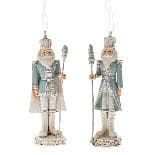 Ornament Ice Blue Nutcracker din Rasina 4x3x10cm