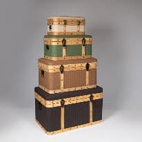 Cufar Depozitare Brown Green din Lemn 69x43x41cm