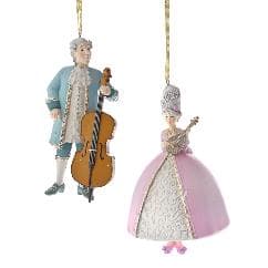 Ornament Vintage Musicians din Rasina D5x14cm