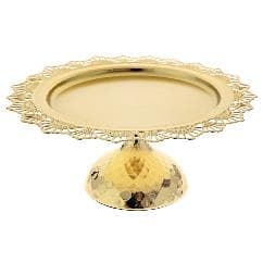 Platou Golden din Metal D31x13cm