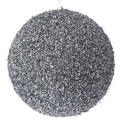 Glob Silver Glitter din Polistiren 15cm