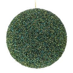 Glob Emerald Green Glitter din Polistiren 20cm