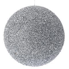 Glob Silver Glitter din Polistiren 25cm