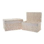 Cos cu Capac White Grey 41x25x22cm