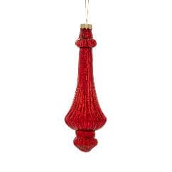 Set 4 Globuri Red din Sticla D8x22cm