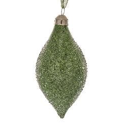 Set 6 Globuri Green din Sticla 6x12cm