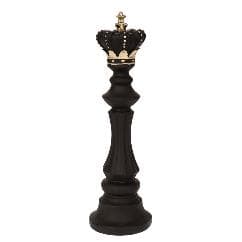 Decoratiune Black Chess King din Rasina 30cm