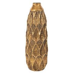 Vaza Antique Gold din Metal D27x71cm