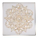 Tablou White Champagne Mandala 100x100cm