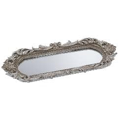 Tava cu Oglinda Silver din Rasina 34x14x3cm