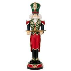 Figurina Red Green Nutcracker din Rasina 30x25x91cm