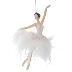 Ornament Brad White Dancer 11x6x21cm