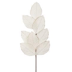Frunze Artificiale White Glitter 70cm