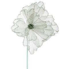 Magnolie Slate Green din Organza 60cm