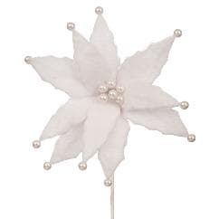 Craciunita Artificiala White Pearls D30x56cm