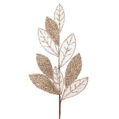 Frunze Artificiale Champagne Glitter 86cm