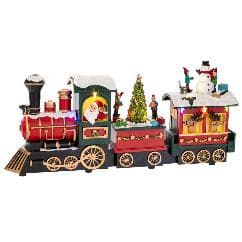 Decoratiune Multicolor Train cu LED 38x8x17cm