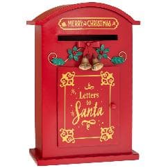 Decoratiune Red Mailbox din Metal 27x12x41cm