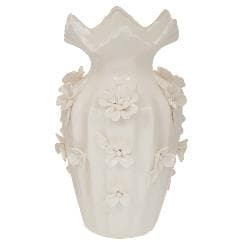 Vaza White Flowers din Ceramica D20x31cm