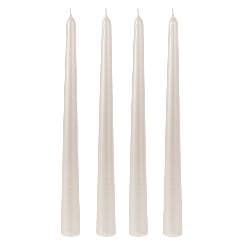 Set 4 Lumanari White din Ceara 25cm