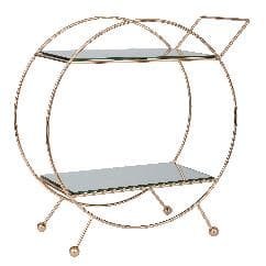 Etajera Golden din Metal cu Oglinda 40x17x43cm