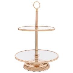 Etajera Gold din Metal cu Oglinda D30x44cm