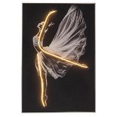 Tablou Ballerina cu LED 80x120cm