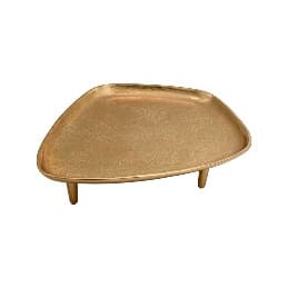 Platou Golden din Aluminiu 34x28x7cm