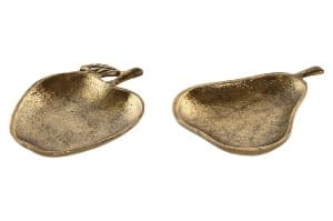 Platou Golden Fruit din Aluminiu 11x15x2cm