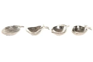 Bol Silver Fruit din Aluminiu 16x10x4cm