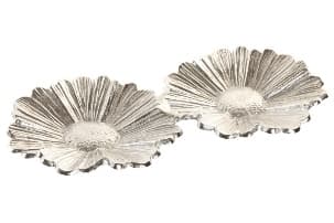 Platou Silver Flower din Aluminiu 35x18x3cm
