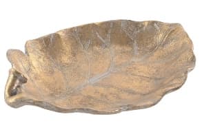 Platou Antique Gold Leaf din Rasina 33x26x6cm