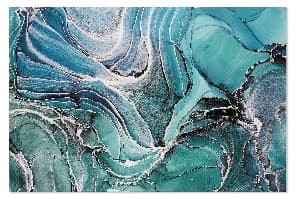 Tablou Abstract Blue din Sticla 180x120cm