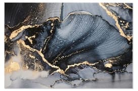 Tablou Blue Gold din Sticla Securizata 150x0.5x100cm