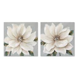 Tablou White Flower 40x3x40cm