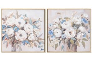 Tablou White Blue Flower Pot 60x4x60cm