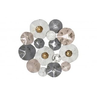 Decoratiune White Grey din Metal D80x7cm